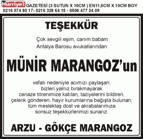 3x10 teşekkur ilanı münir marangoz hürriye tgazetesi_07 09 2012